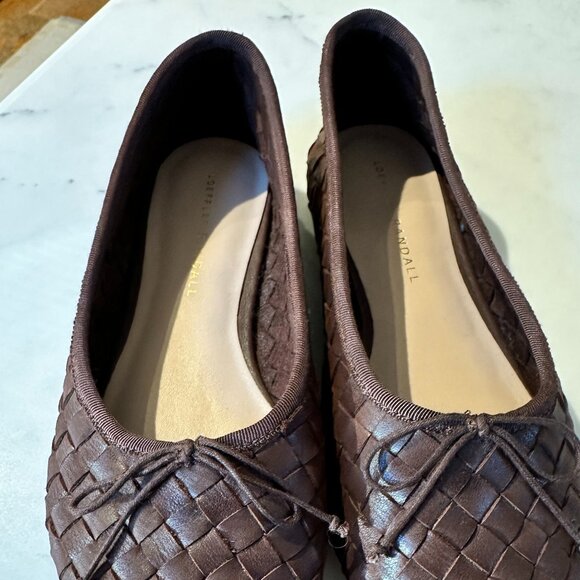 Loeffler Randall Landrey Woven Ballet Flats | Size 8 |  Chocolate Brown - Picture 5 of 9